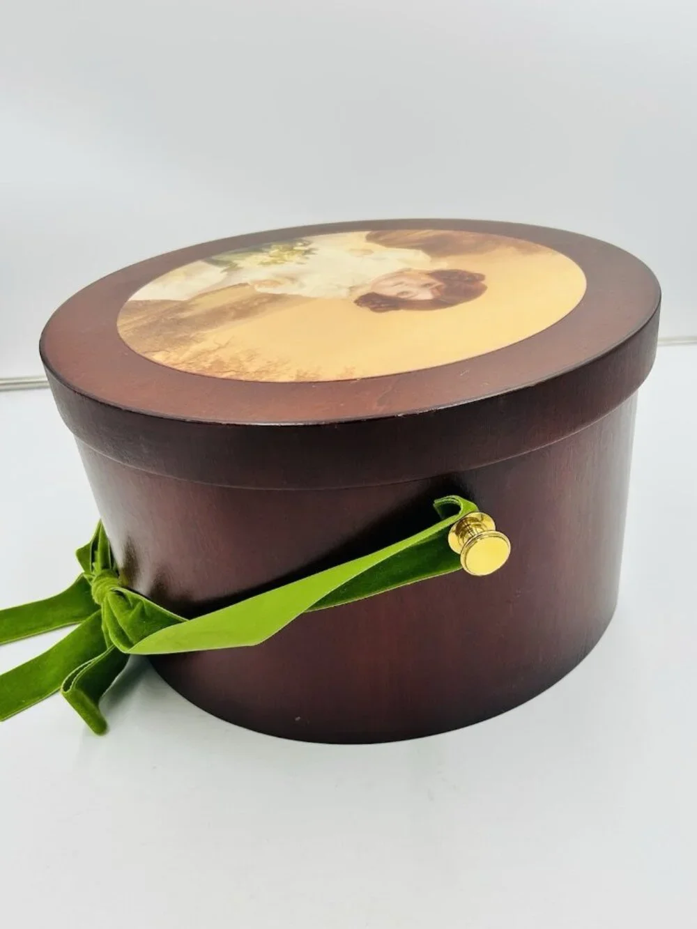 Imago Decorative Hat Box West Germany 12.5